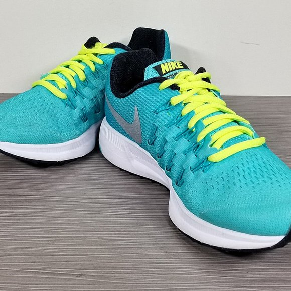 Nike 'Zoom Pegasus 33' Sneaker, Turquoise, Big Kid Size 3.5 / 35.5  (8-12 Years) - Picture 4 of 10